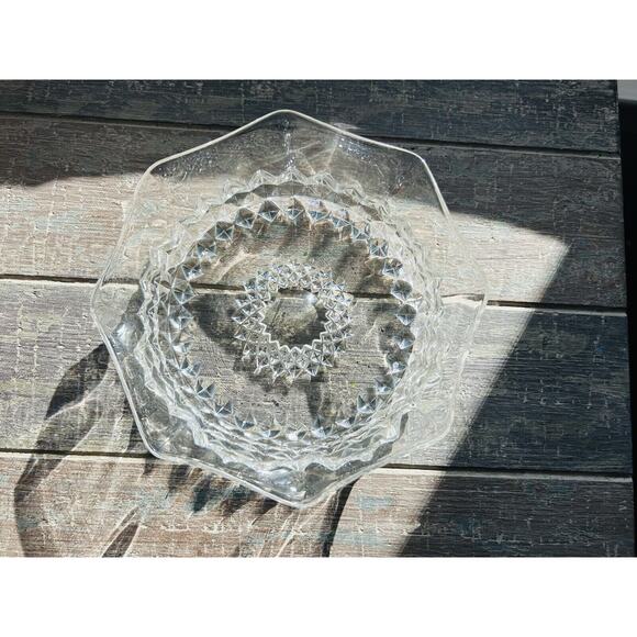 EAPG Bryce Bros Amazon Sawtooth Serving Bowl Scallop Rim Early American 1890's - Picture 8 of 16